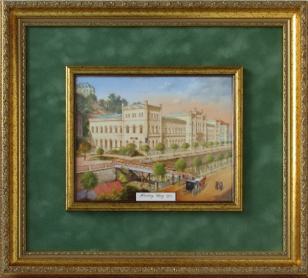 Obraz Karlovy Vary 1890 49x44 (25x20 cm)